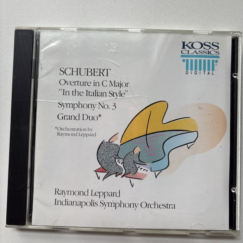 CD ~ Raymond Leppard SCHUBERT Overture C Major, Symphony 3, Grand Duo